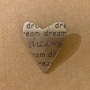 $5 each or 3/$10 heart pin/brooch